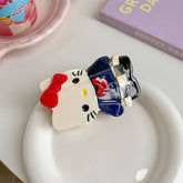 CUTE CAT HAIR CLAW ACETATE CARTOON ANIMAL CLIP_CWAHA5710