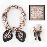 Vintage Floral Paisley Satin Scarf For Fall_Cwasc1170