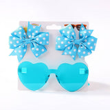 KIDS POLKA DOT GROSGRAIN BOW HAIR CLIP SUNGLASSES_CWAHA6708