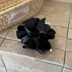 Satin Puff Hair Clip Bun Twist Claw Clip_Cwaha08221