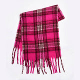 Wide Faux Cashmere Tassel Scarf-Winter Plaid Shawl_Cwasc2309
