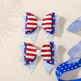KIDS PARTY HAIR CLIPS WITH STARS AND BOWS_CWAHA6753