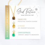 STAINLESS STEEL NECKLACE NATURAL CRYSTAL PENDANT_CWAJE1051