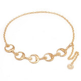 METAL SUNFLOWER WAIST CHAIN BODY CHAIN_CWMM0650