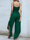 CAMISOLE V NECK SOLID COLOR WIDE LEG JUMPSUIT_CWSJS0564