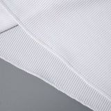 Solid Color Crew-Neck Button Casual Slim-Fit Top