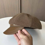 RETRO LITERARY OCTAGONAL HAT BERET_CWAB2909