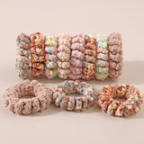 Cwaha07439_Fuzzy Telephone Cord Hair Tie For Women
