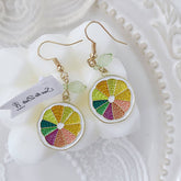 CUTE FRESH AND SWEET LEMON EARRINGS_CWAJE1635