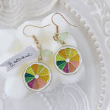 CUTE FRESH AND SWEET LEMON EARRINGS_CWAJE1635