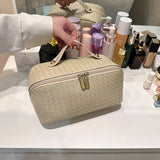 NEW WOVEN PATTERN LARGE CAPACITY COSMETIC BAG_CWAB4385