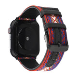 APPLE WATCH IWATCH9 ETHNIC STYLE LEATHER STRAP_CWWW0059