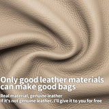 GENUINE LEATHER SIMPLE FASHION CLIP BAG LONG WALLET_CWAB3739