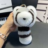 CUTE RACCOON CAR KEYCHAIN BAG PENDANT DOLL_CWMM2476