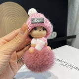 CUTE CARTOON MONCHHICHI CAR KEYCHAIN PENDANT_CWMM2502