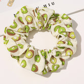 CUTE AVOCADO PEACH HAIR BAND AND HAIR TIE_CWAHA1653