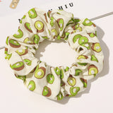 CUTE AVOCADO PEACH HAIR BAND AND HAIR TIE_CWAHA1653