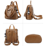 LEATHER BACKPACK WOMEN BOW DECORATION CROSSBODY BAG_CWAB0721