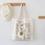 Vintage Cotton Canvas Shoulder Tote For Women_Cwab5619