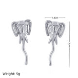 Trendy Elephant Stainless Steel Earrings