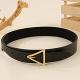 Triangle Metal Buckle Decorative Belt_Cwmm3947