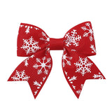 GIRLS XMAS HAIR CLIP WITH REINDEER SNOW_CWAHA6693