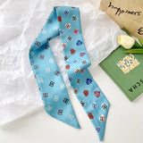 FASHIONABLE AND VERSATILE NARROW LONG SILK SCARF_CWAHA4137