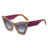 LARGE FRAME CAT EYE DIAMOND SUNGLASSES_CWASG0860