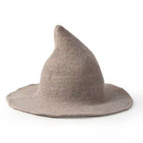 Cwah1677_Halloween Personality Knitted Hip Hop Witch Hat
