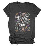 Womens Faith Tee, Be Still And Know_Cwtts1480