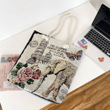 Vintage Animal Embroidered Canvas Tote Bag_Cwab1679