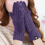 OUTDOOR COLD PROOF SOLID COLOR KNITTED GLOVES_CWAG0396