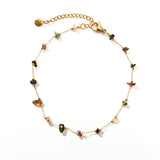STAINLESS STEEL ANKLET WITH COLORFUL STONE BEADS_CWAJE4612