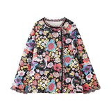 SINGLE BREASTED FLORAL PRINT QUILTED JACKET_CWOJA1564