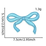 NEW BABY COLORFUL BOW EMBROIDERED PATCH_CWMM4023