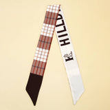 LONG VERSATILE SILK SCARF BOW TIE HEADBAND_CWASC0084