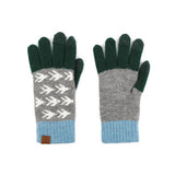 CONTRAST COLOR WOOL KNITTED JACQUARD WARM GLOVES_CWMM2879