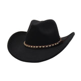 ETHNIC STYLE FELT COWBOY WESTERN HAT_CWAH04410
