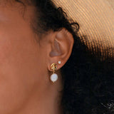 Versatile Pearl Earrings Sweet Geometric Design