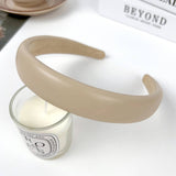 TEXTURED SOLID COLOR WIDE BRIM HIGH TOP HEADBAND_CWAHA2078