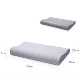 LOW PROFILE WAVE MEMORY FOAM PILLOW 3D DESIGN_CWMM8086
