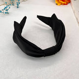 FASHIONABLE PLEATED SOLID COLOR BOW HEADBAND_CWAHA2587