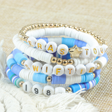 MULTILAYER ELASTIC LETTER BEAD BRACELETS SET_CWAJE0711