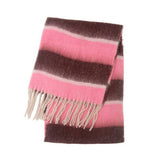 CHUNKY FRINGE STRIPE SCARF WINTER YARN WRAP_CWASC0877