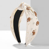 FOOTBALL BASKETBALL DECORATED PEARL HEADBAND_CWAHA2548