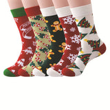 CHRISTMAS SNOWFLAKE GREEN CHRISTMAS SOCKS_CWMS0622