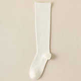 Women Stockings Leisure Solid Color Tube Socks_Cwms0291