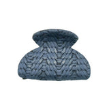 MINI WOVEN FAUX LEATHER TRIBAL HAIR CLAW_CWAHA6381