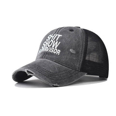 NEW OUTDOOR VISOR LETTER PRINT TRUCKER HAT_CWAH1368