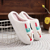 HOT STYLE LETTER PLUSH WARM COTTON SLIPPERS_CWSHS0761